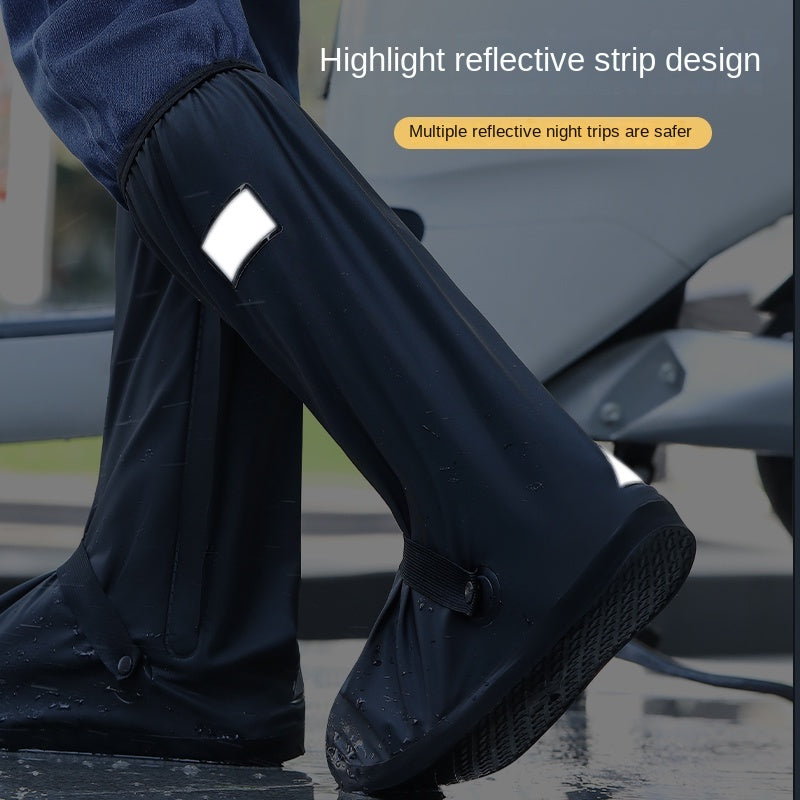 Waterproof Non-slip Rain Boot Covers Men High Tube Shoes