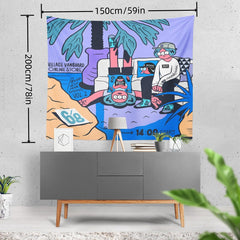 Retro Hanging Cloth for Dorm Room Decoration