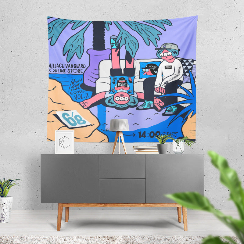 Retro Hanging Cloth for Dorm Room Decoration