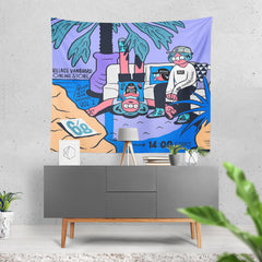 Retro Hanging Cloth for Dorm Room Decoration