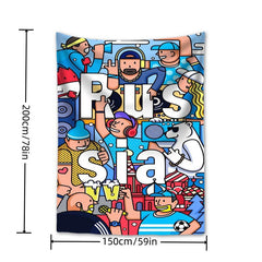 Retro Hanging Cloth for Dorm Room Decoration