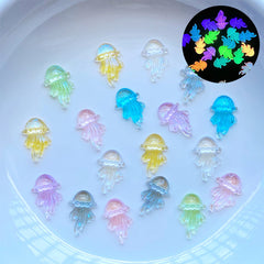 100 Mini Jellyfish Resin Embellishments for Scrapbooking & Crafts