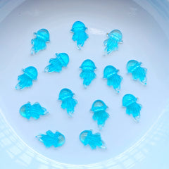 100 Mini Jellyfish Resin Embellishments for Scrapbooking & Crafts