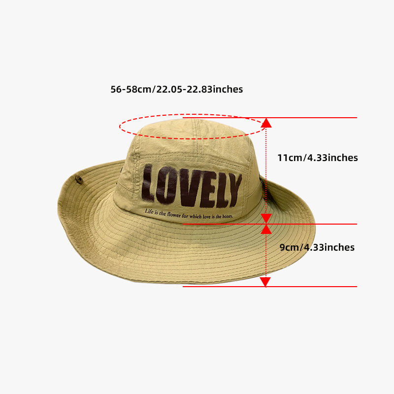 Casual Lightweight Bucket Hat Unisex Sun Hat Outdoor Hiking Travel
