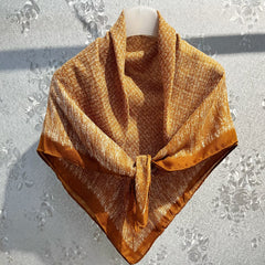 Plain Print Square Scarf Classic Shawl Vintage Large Bandana