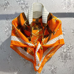 Plain Print Square Scarf Classic Shawl Vintage Large Bandana