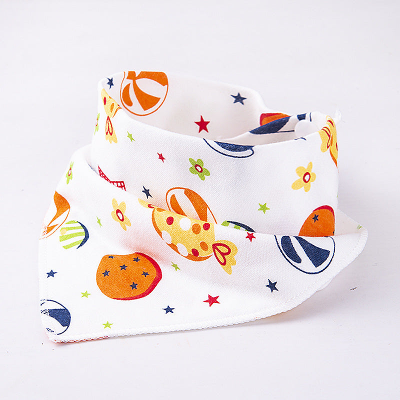 Baby 8-Layer Cotton Gauze Bib Waterproof Eating Bib