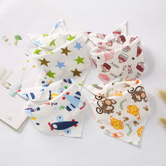 Baby 8-Layer Cotton Gauze Bib Waterproof Eating Bib