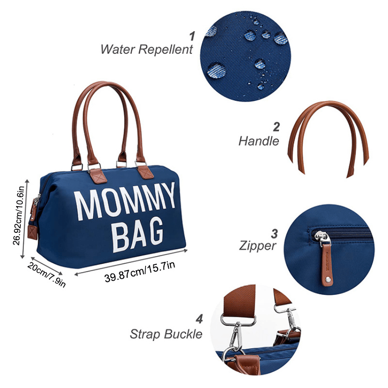 Large Capacity Baby Diaper Bag Maternity Tote for Moms Stroller Bag