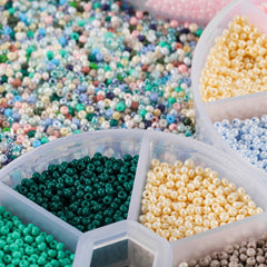4800pcs Glass Beads DIY Jewelry Accessory