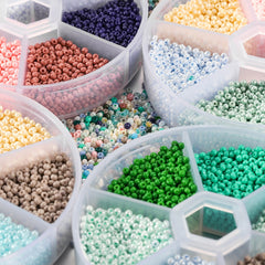 4800pcs Glass Beads DIY Jewelry Accessory