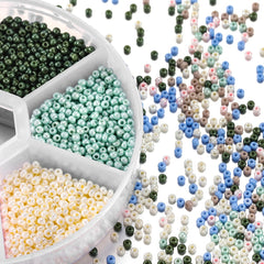4800pcs Glass Beads DIY Jewelry Accessory