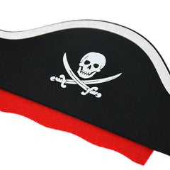 10Pcs Pirate Captain Hat & Eye Patch Set Halloween Party Cosplay Costume Props