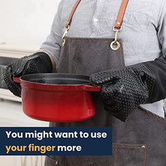 Heat Resistant BBQ Gloves Waterproof Non Slip Pot Holder for Cooking Baking