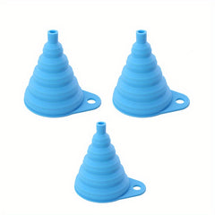 3pcs Telescopic Funnel for Kitchen Camping BBQs