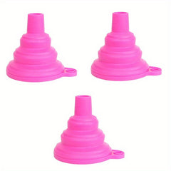 3pcs Telescopic Funnel for Kitchen Camping BBQs