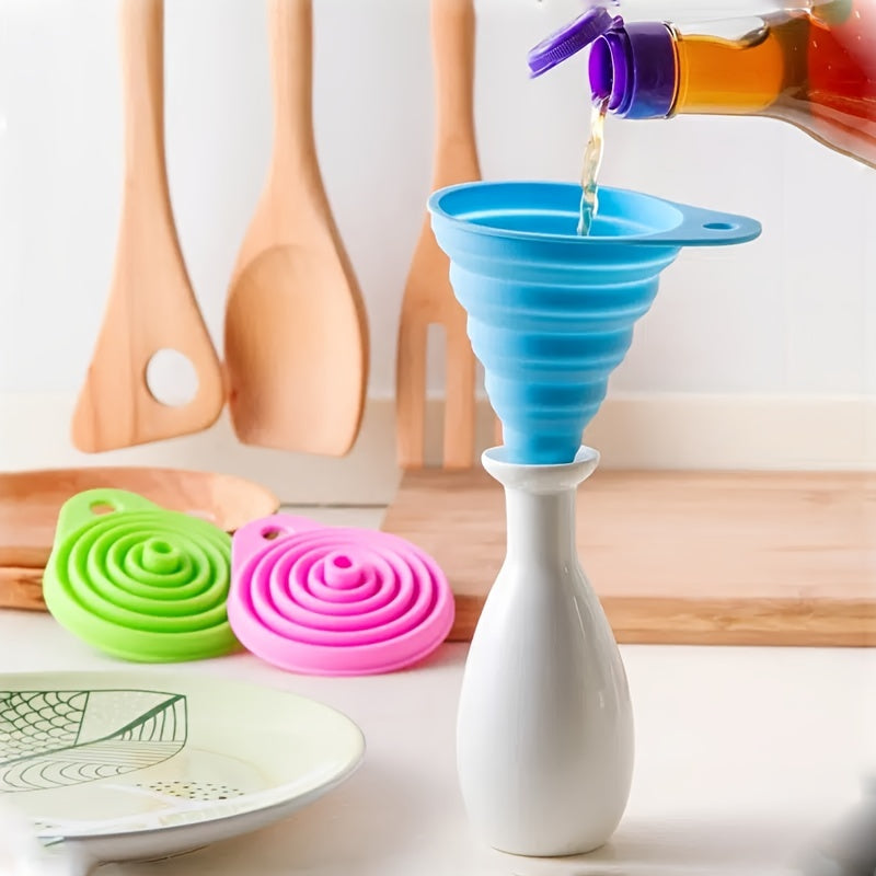 3pcs Telescopic Funnel for Kitchen Camping BBQs