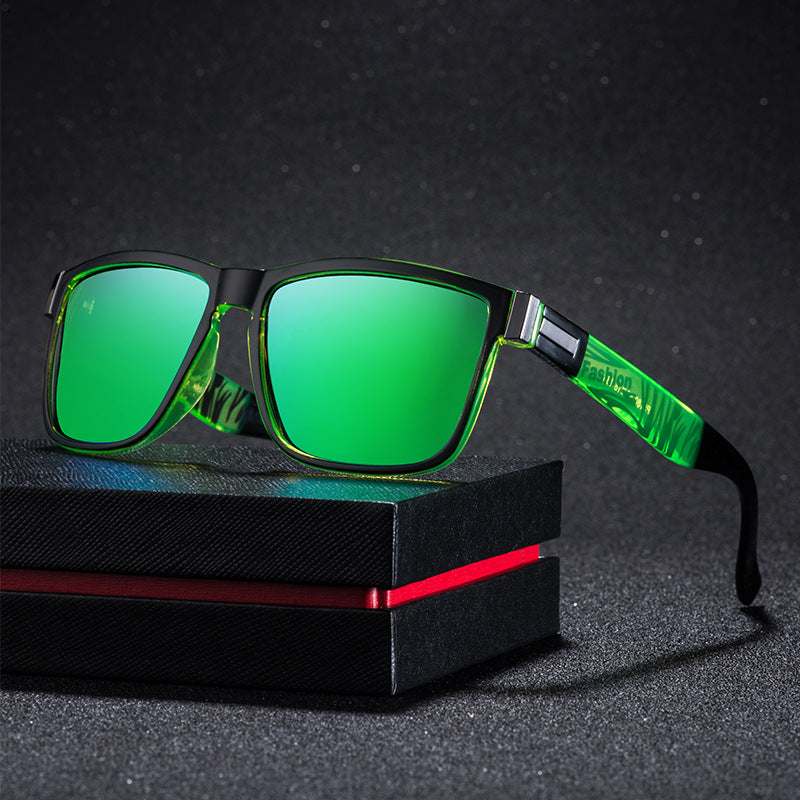 Vintage Square Mirror Summer UV400 Sun Glasses