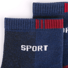 5 Pairs Men's Breathable Mid-calf Socks for Outdoor Fitness