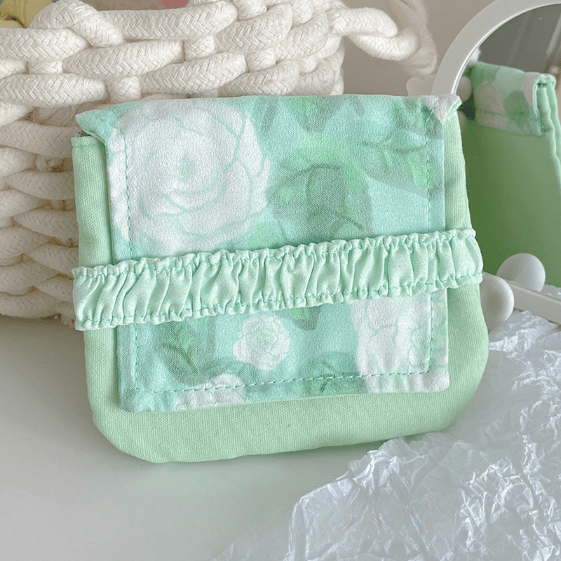 Mini Flap Sanitary Napkin Bag Portable Washable Organizer Storage
