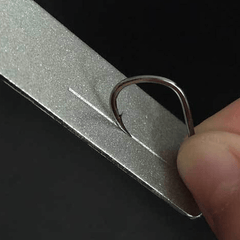 Portable Fishing Hook Sharpener with Keychain