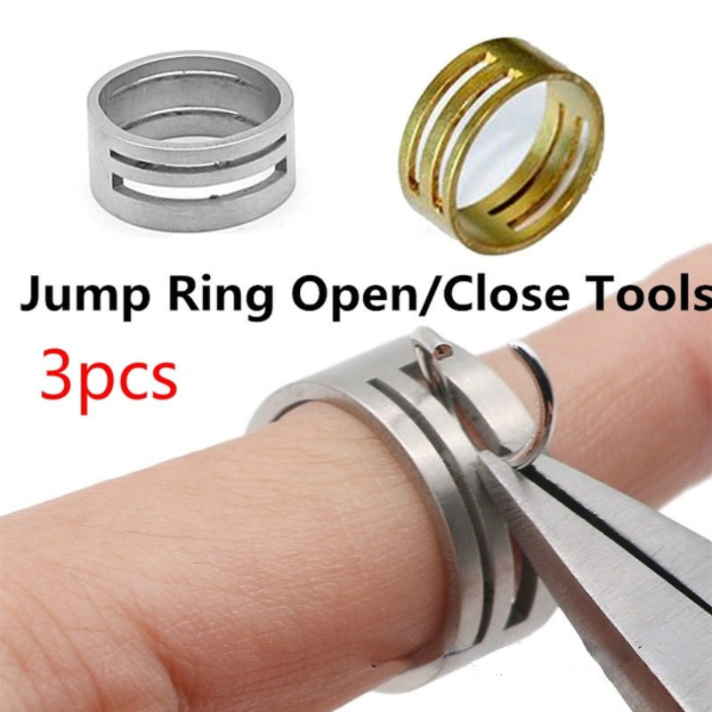 3pcs Copper Jump Ring Findings Tool for Jewelry Making