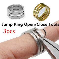 3pcs Copper Jump Ring Findings Tool for Jewelry Making