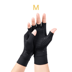 Compression Fingerless Gloves for Typing Anti Slip Comfortable Handwear