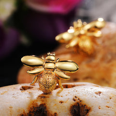 Bee Shaped Stud Earrings For Girls