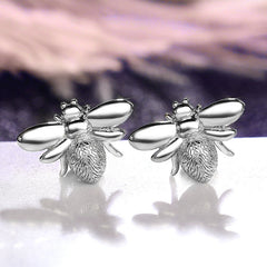 Bee Shaped Stud Earrings For Girls