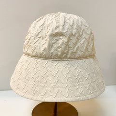 Wide Brim Embossed Sun Hat Lightweight Solid Sports Baseball Cap
