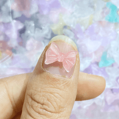 20pcs Mini Bow Resin Crafts for Jewelry & Hairwear