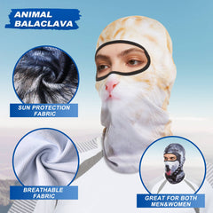3D Animal Balaclava Mask for Music Festivals, Raves, Ski, Halloween