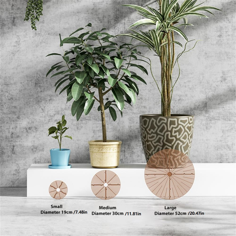 Plant Pot Soil Guard with Nails Grid Cover - Keep Your Garden Safe