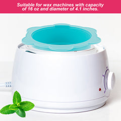 2pcs Silicone Wax Warmer & Spatula Set for Hair Removal