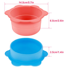 2pcs Silicone Wax Warmer & Spatula Set for Hair Removal