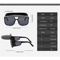 Flip Up Sunglasses for Women Men UV400 Sun Shades
