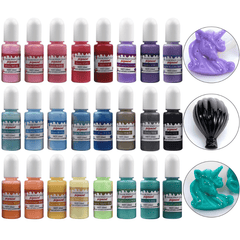 DIY Crystal Epoxy Pigment Colorant Cream Resin - 24 Colors
