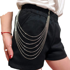 Retro Metal Chain Waist Chain Body Chain for Men