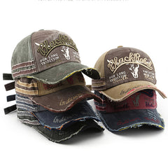 Vintage Washed Denim Baseball Cap Trucker Hat