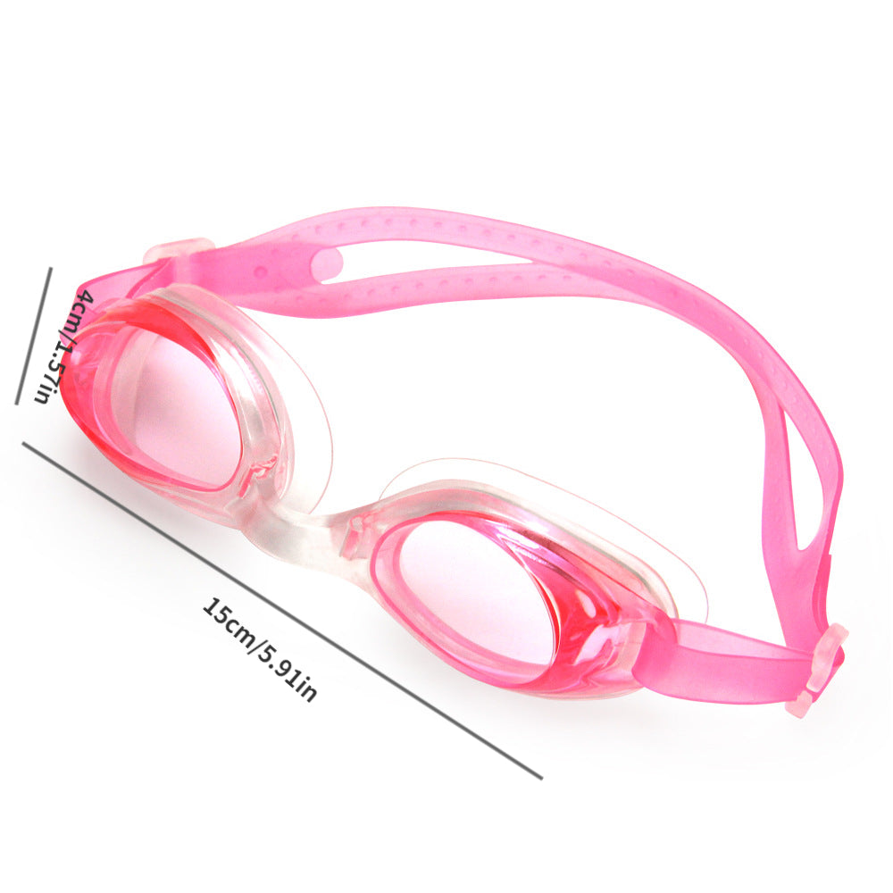 Waterproof Swimming Goggles for Adults and Kids, No Leak Transparent Lens