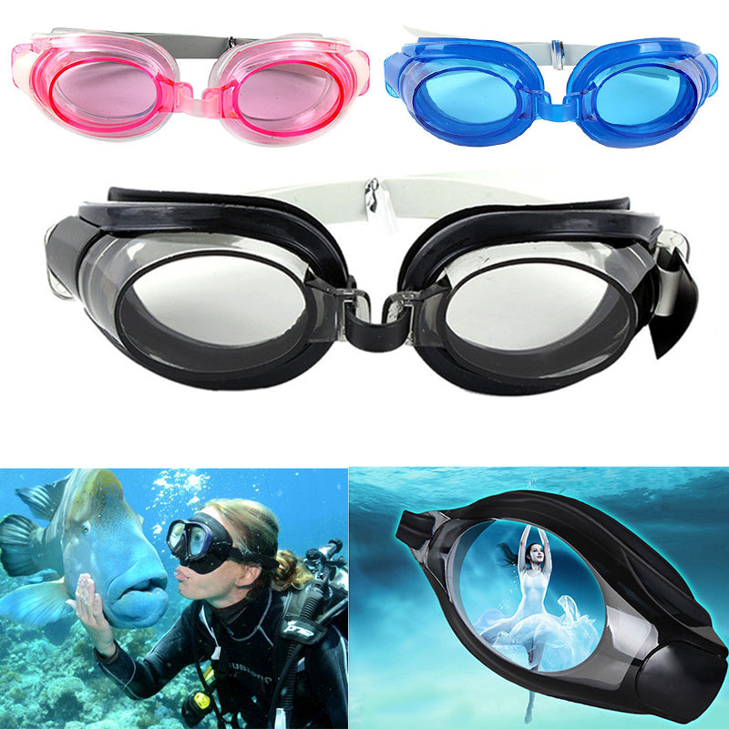 Waterproof Swimming Goggles for Adults and Kids, No Leak Transparent Lens