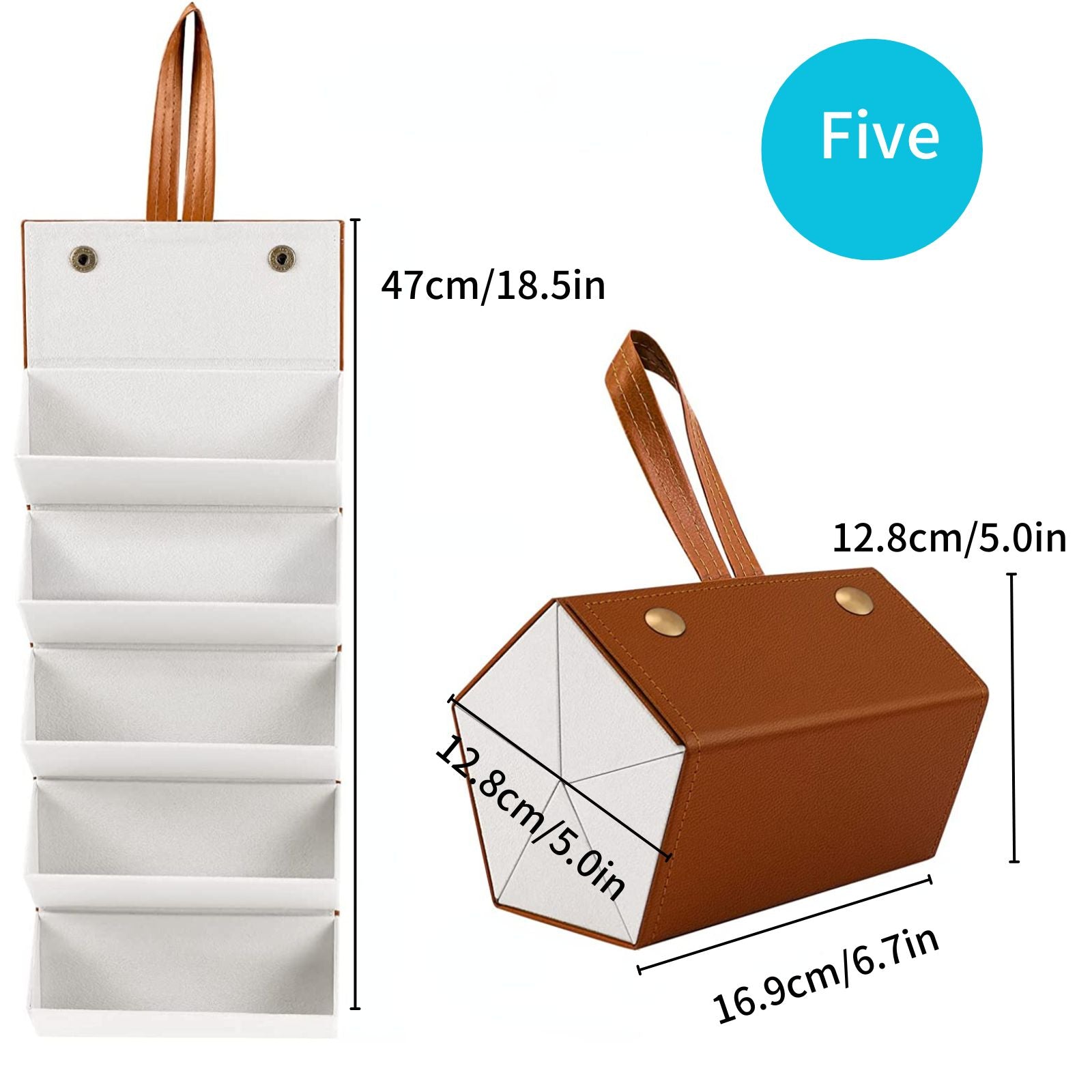 Durable Sunglasses Storage Box Leather Hanging Folding Glasses Case