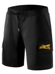 Men's Waist Drawstring Cargo Shorts