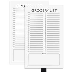 Grocery List Magnet Pad For Fridge, Fun Memo Magnetic Notepad with Pen Clip