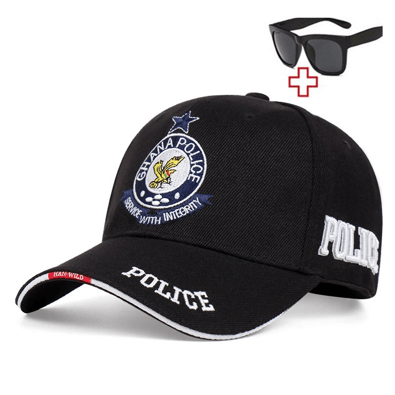 Tactical Baseball Cap Snapback Hat And Glasses