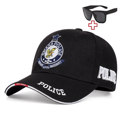 Tactical Baseball Cap Snapback Hat And Glasses