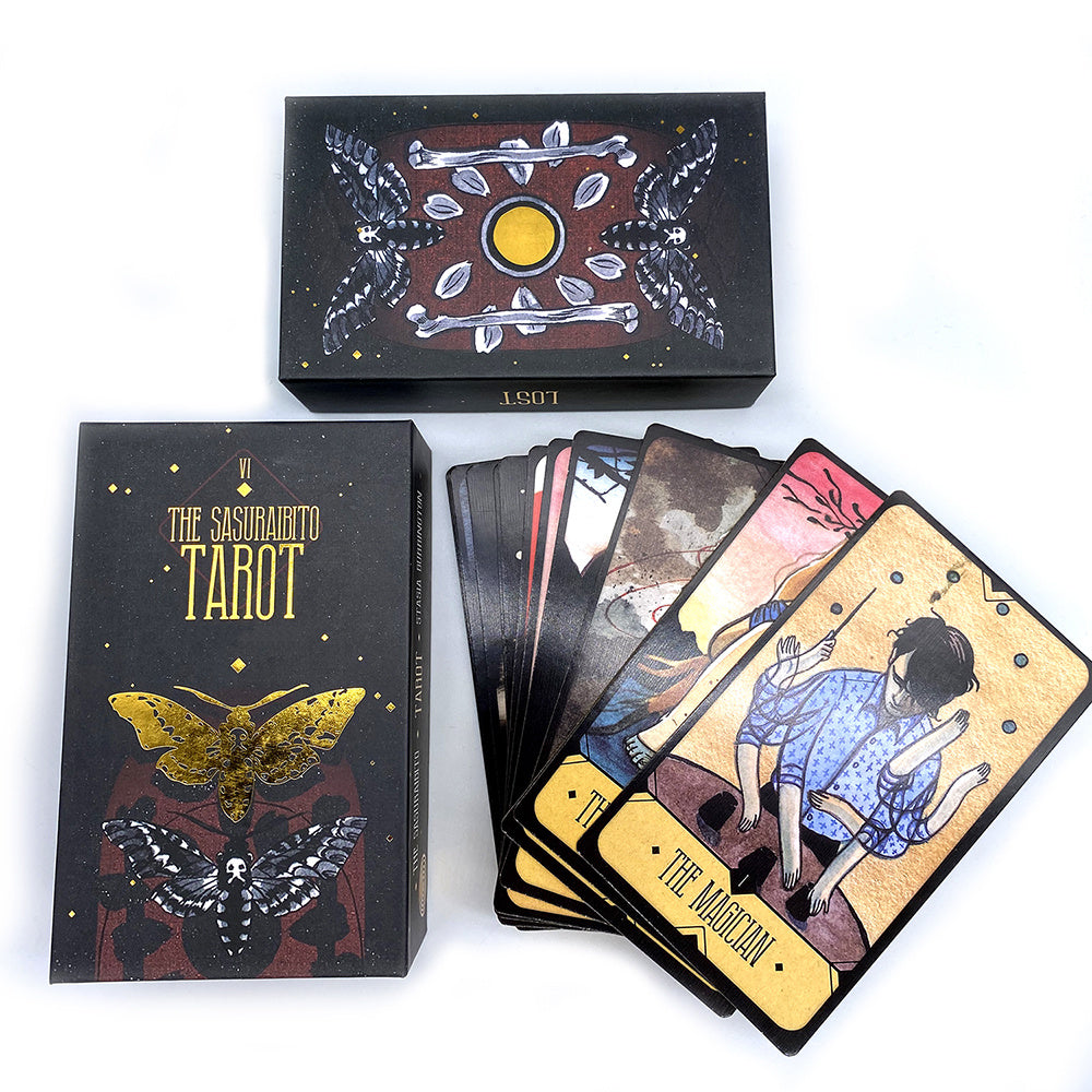 Sasuraibito Tarot Gilded Edge Bronzing Hard Carton Packaging