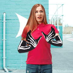 Halloween Skeleton Pattern Gloves Ghost Loves Halloween Costume Prop Party