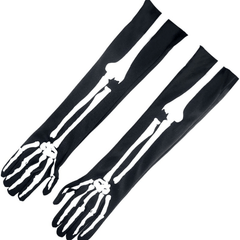 Halloween Skeleton Pattern Gloves Ghost Loves Halloween Costume Prop Party